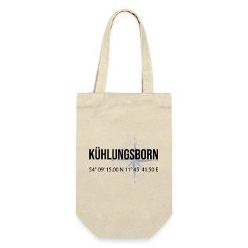 Koordinaten Kühlungsborn - Geschenkbeutel für Flaschen - Natur - Vorne