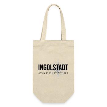 Koordinaten Ingolstadt - Geschenkbeutel für Flaschen - Natur - Vorne
