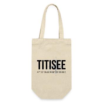Koordinaten Titisee - Geschenkbeutel für Flaschen - Natur - Vorne
