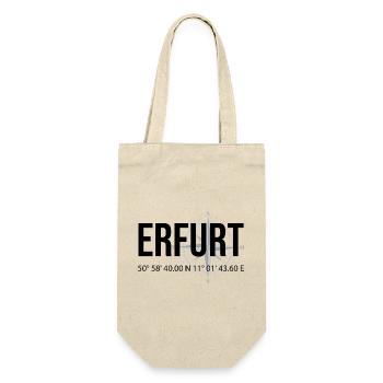 Koordinaten Erfurt - Geschenkbeutel für Flaschen - Natur - Vorne