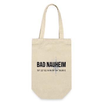 Koordinaten Bad Nauheim - Geschenkbeutel für Flaschen - Natur - Vorne
