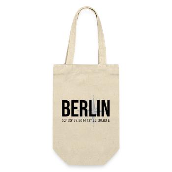 Koordinaten Berlin - Geschenkbeutel für Flaschen - Natur - Vorne