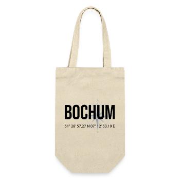 Koordinaten Bochum - Geschenkbeutel für Flaschen - Natur - Vorne