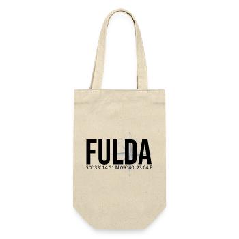 Koordinaten Fulda - Geschenkbeutel für Flaschen - Natur - Vorne