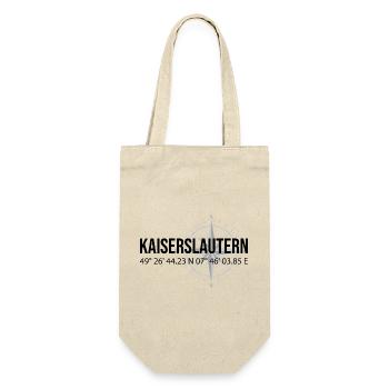 Koordinaten Kaiserslautern - Geschenkbeutel für Flaschen - Natur - Vorne