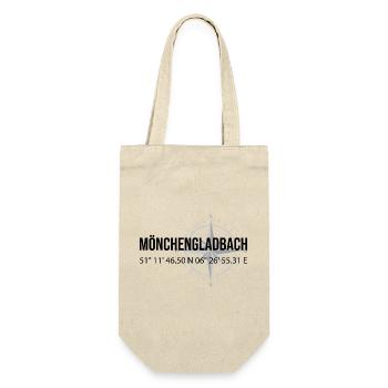 Koordinaten Mönchengladbach - Geschenkbeutel für Flaschen - Natur - Vorne
