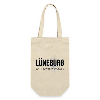 Koordinaten Lüneburg - Geschenkbeutel für Flaschen - Natur - Vorne