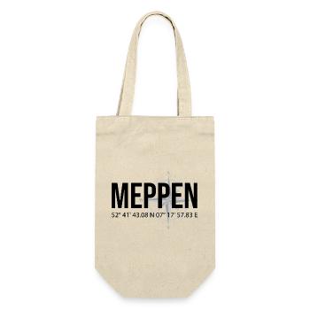 Koordinaten Meppen - Geschenkbeutel für Flaschen - Natur - Vorne