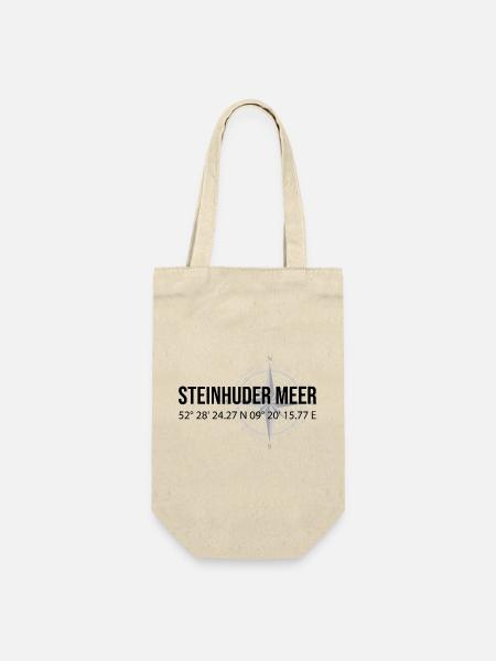 Koordinaten Steinhuder Meer - Geschenkbeutel für Flaschen - Natur