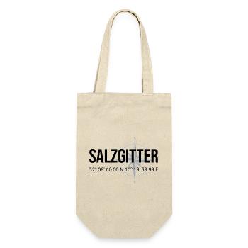 Koordinaten Salzgitter - Geschenkbeutel für Flaschen - Natur - Vorne