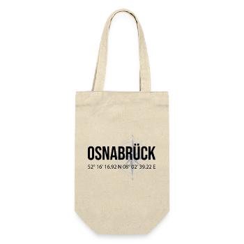 Koordinaten Osnabrück - Geschenkbeutel für Flaschen - Natur - Vorne
