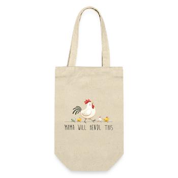 Mama will hendl this muttertag sprüche dialekt - Geschenkbeutel für Flaschen - Natur - Vorne