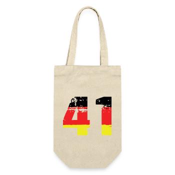 41 Number Germany Jersey - Gift Bag for Bottles - nature - Front