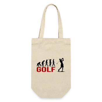 Evolution Golfsport - Geschenkbeutel für Flaschen - Natur - Vorne