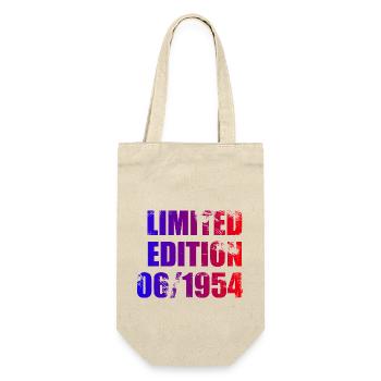 70th Birthday Limited Edition 06/1954 - Gift Bag for Bottles - nature - Front