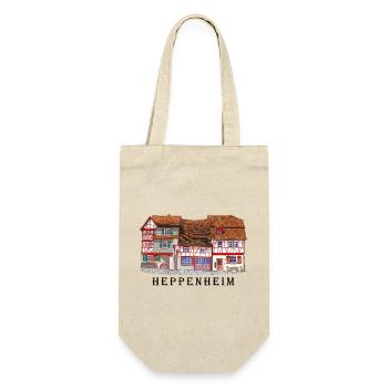 Heppenheim Altstadt., Amtsgasse Fachwerk, Odenwald - Gift Bag for Bottles - nature - Front