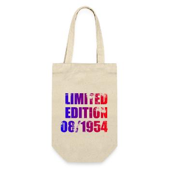 70th Birthday Limited Edition 08/1954 - Gift Bag for Bottles - nature - Front