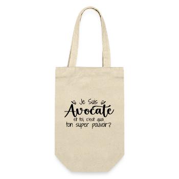 I am a lawyer. What's your superpower? - Gift Bag for Bottles - nature - Front