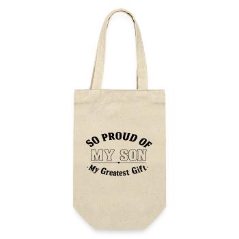 My son, my greatest gift - Gift Bag for Bottles - nature - Front