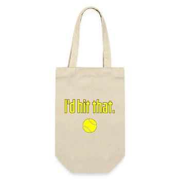 Je frapperais ce drôle de dicton de tennis - Sac à bouteille - nature - Devant
