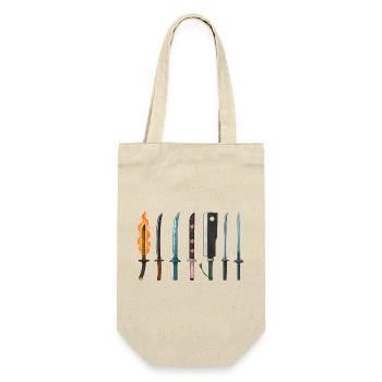Anime Swords Collection Design - Gift Bag for Bottles - nature - Front