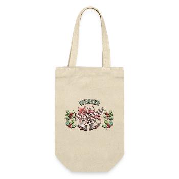 Winter Weihnachtszeit - Geschenkbeutel für Flaschen - Natur - Vorne