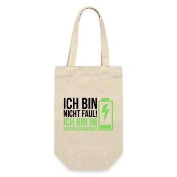 I'm not lazy – I'm in power saving mode - Gift Bag for Bottles - nature - Front