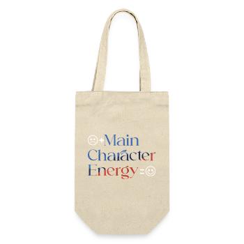 Main Character Energy colorful smilie - Gift Bag for Bottles - nature - Front