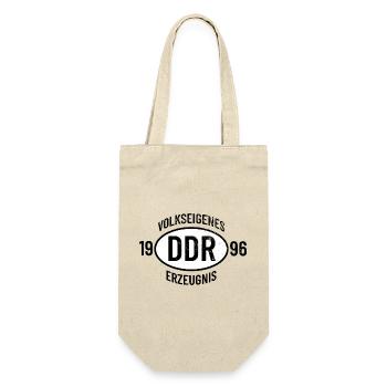 DDR Geburtstag Shirt, Hoodie, Tasse Jahrgang 1996 - Geschenkbeutel für Flaschen - Natur - Vorne