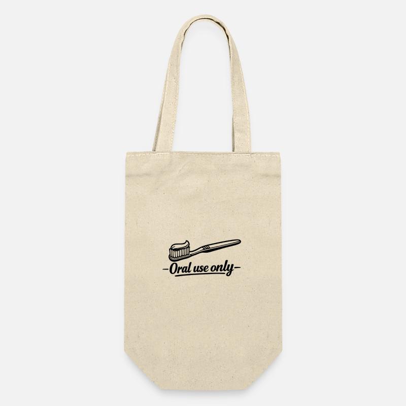 Toothbrush - Oral use only! - Gift Bag for Bottles - nature