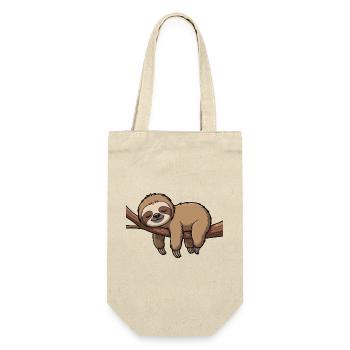 Sleeping sloth on branch - Gift Bag for Bottles - nature - Front