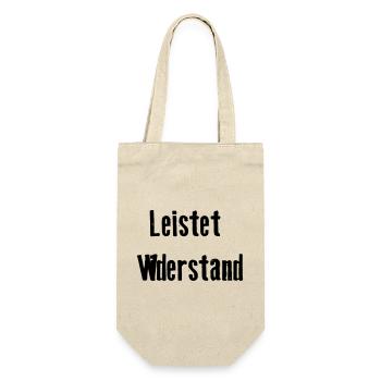 Leistet_wiederstand - Gift Bag for Bottles - nature - Front