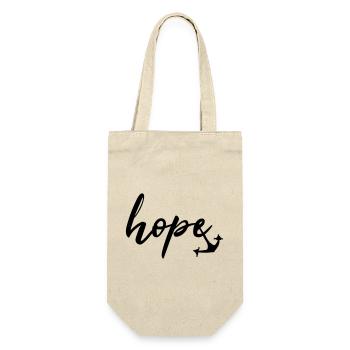 hope Anker by heavenlygoods DESIGN - Geschenkbeutel für Flaschen - Natur - Vorne