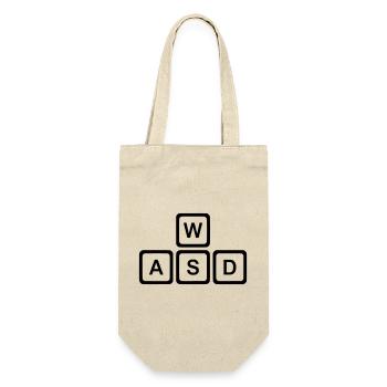 WASD Keys PC Gaming Nerd Vector - Gift Bag for Bottles - nature - Front