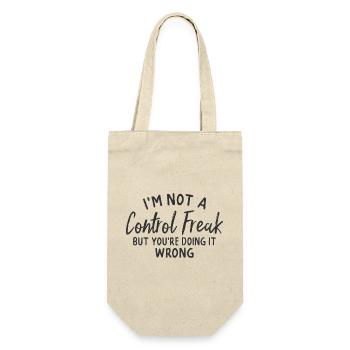 im not a control freak but you're doing it wrong - Gift Bag for Bottles - nature - Front