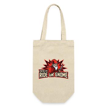 Evil Gnome, Dark Gnome, Goth Gnome, Funny Gnome - Gift Bag for Bottles - nature - Front