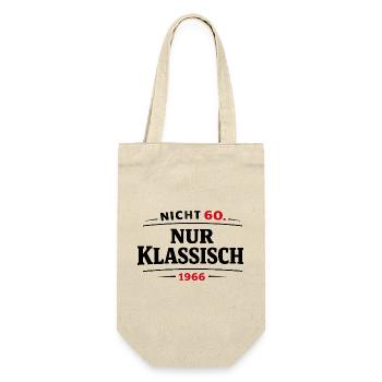 60th birthday born in 1966 - Gift Bag for Bottles - nature - Front