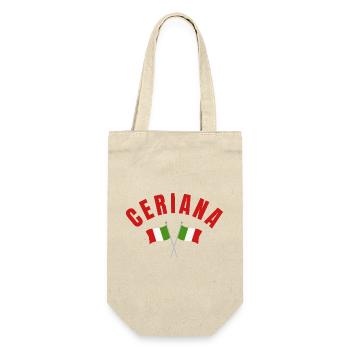 Ceriana avec drapeaux italiens croisés - Sac à bouteille - nature - Devant