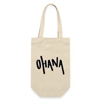 Chemise Ohana Lettering – Minimal Hawaii Family - Sac à bouteille - nature - Devant