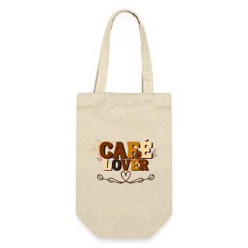 Café Lover - Gift Bag for Bottles - nature - Front
