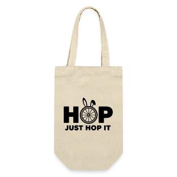 Just Hop It Bicycle Bunny - Gift Bag for Bottles - nature - Front