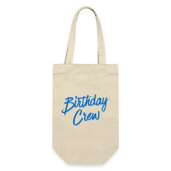 Birthday Crew - Gift Bag for Bottles - nature - Front
