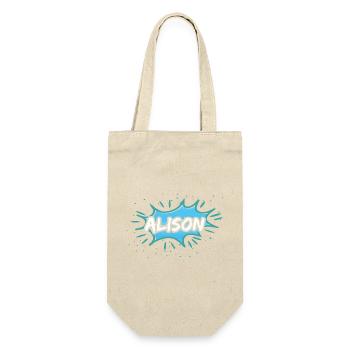 Geschenk für Alison - Geschenkbeutel für Flaschen - Natur - Vorne
