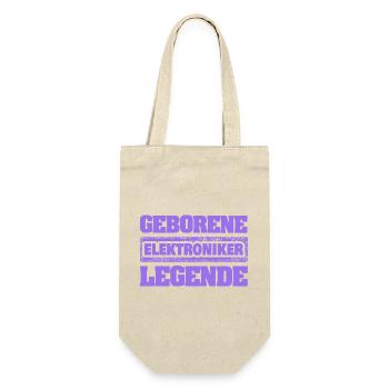 Elektroniker - Geschenkbeutel für Flaschen - Natur - Vorne