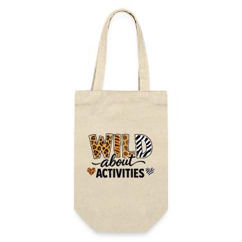 Wild About Activities Safari Animal Print Design - Gift Bag for Bottles - nature - Front