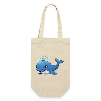 Blue Whale Cartoon - Gift Bag for Bottles - nature - Front
