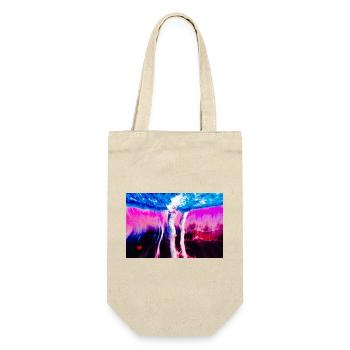 Neon Rift Psychedelic - Geschenkbeutel für Flaschen - Natur - Vorne