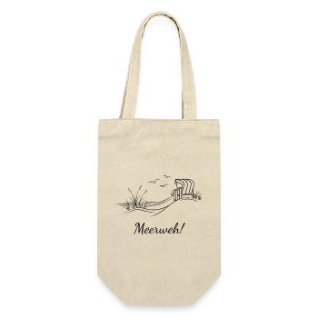 Meerweh! - Geschenkbeutel für Flaschen - Natur - Vorne