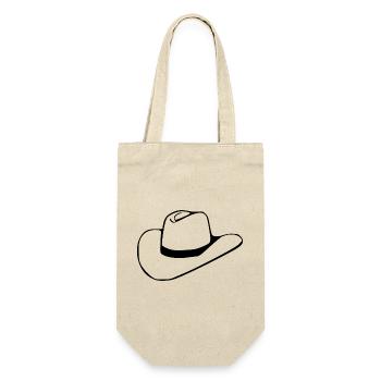 Cowboy Cowboy Hat Line Dance Gift - Gift Bag for Bottles - nature - Front
