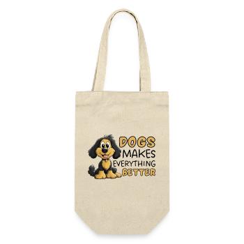 Cocker Spaniel Dogs Make Everything Better - Gift Bag for Bottles - nature - Front